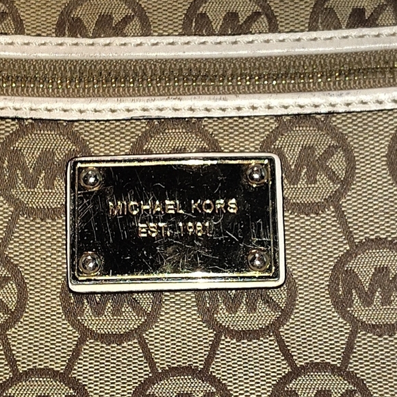 Michael Kors Tan Monogram Wristlet - Picture 2 of 4